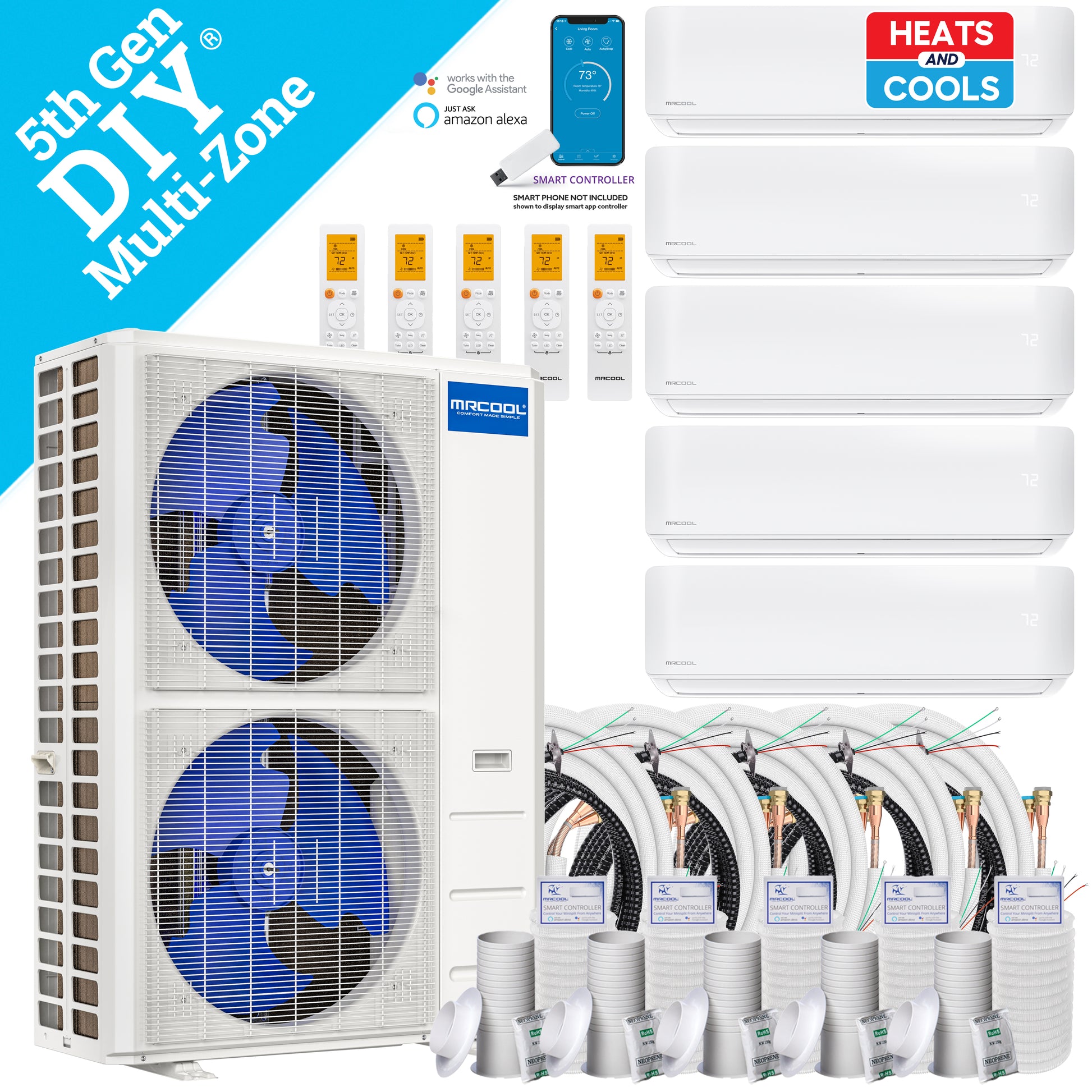MRCOOL® 36k DIY 5th Generation 5 Zone Multi-Zone Mini-Split Condenser 230v - Image 5
